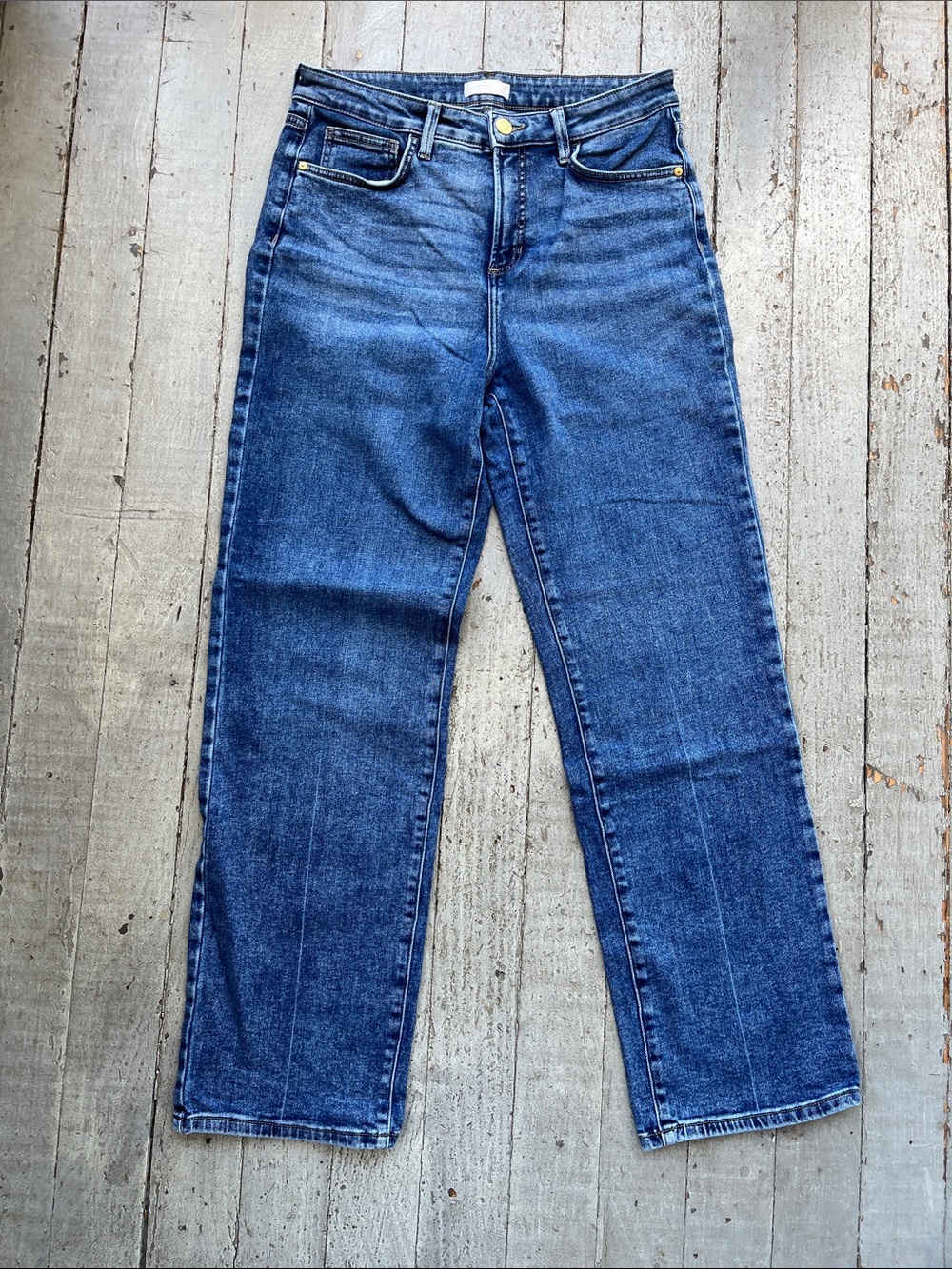LC Lauren Conrad Medium Blue Straight Leg Jeans